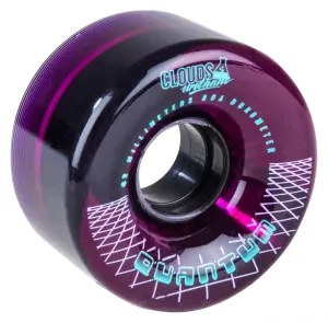 Clouds Urethane Wheels Quantum 80a (4 Pack) - Clear / Purple