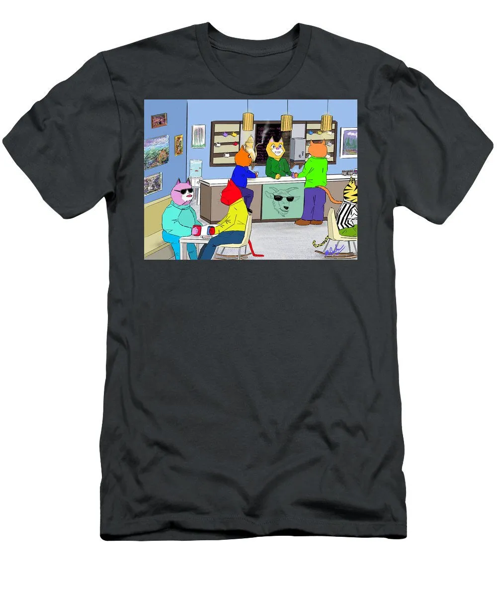 Coffee Cats - Men's T-Shirt (Slim Fit)