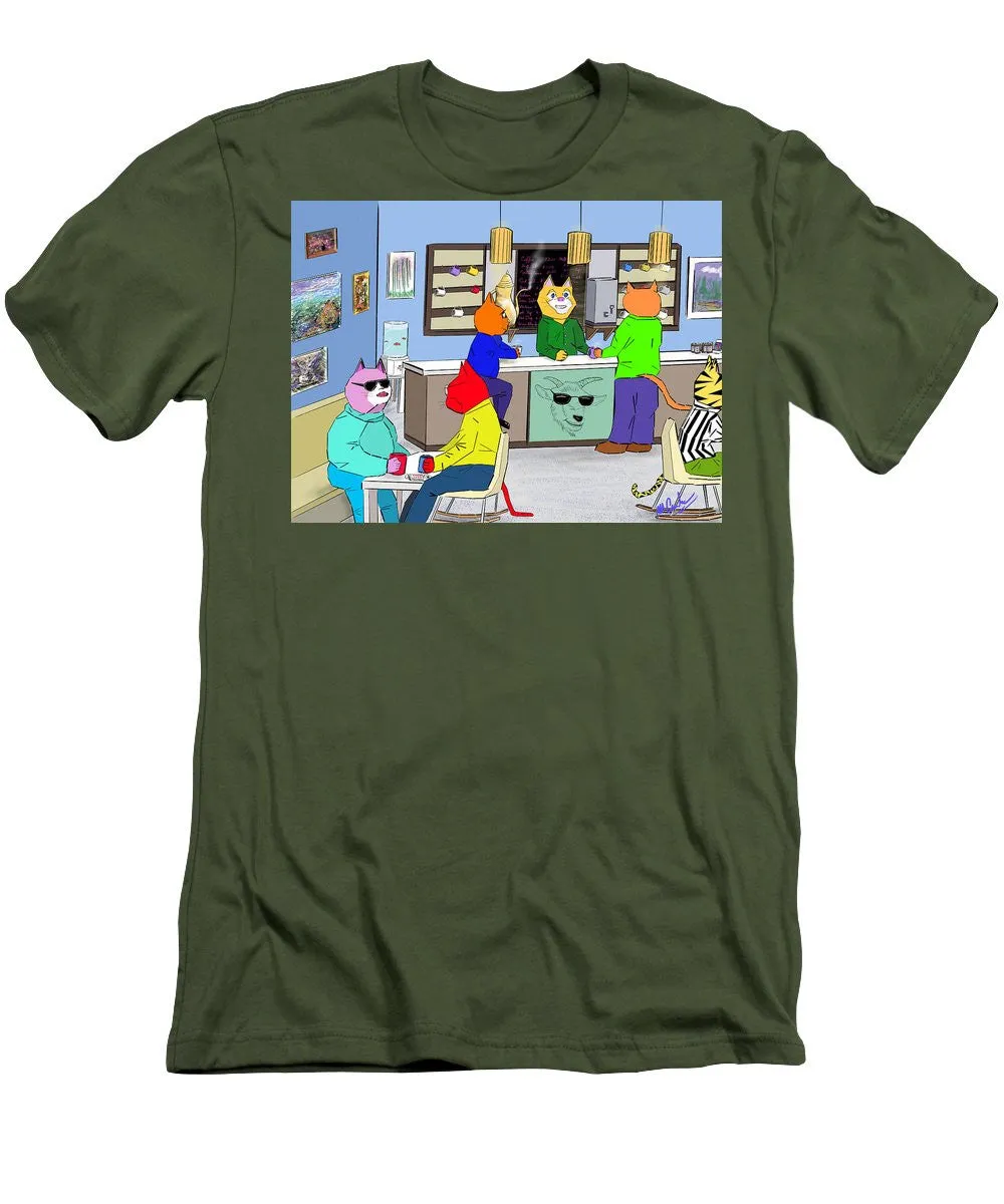 Coffee Cats - Men's T-Shirt (Slim Fit)