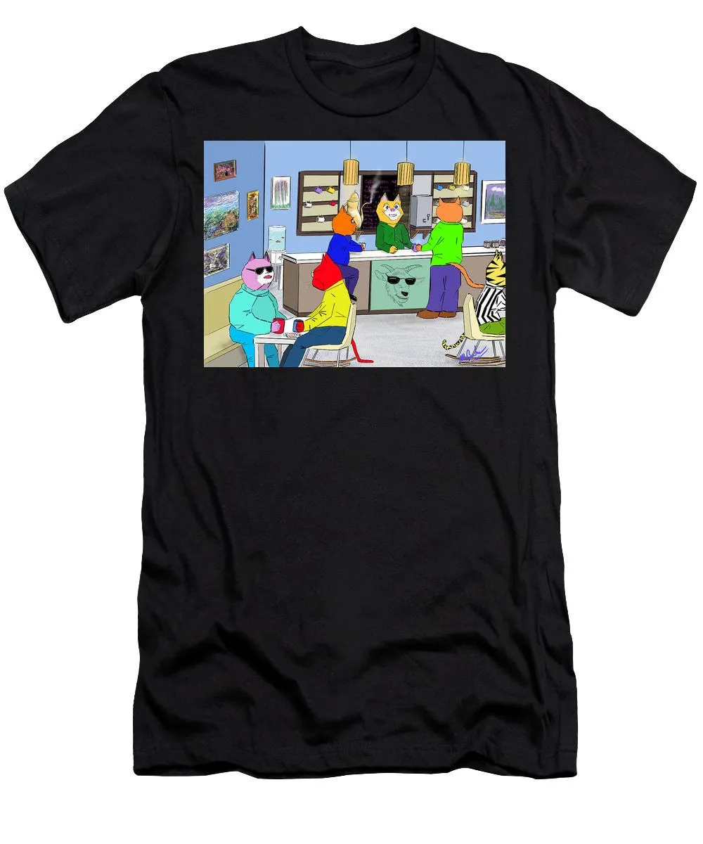 Coffee Cats - Men's T-Shirt (Slim Fit)