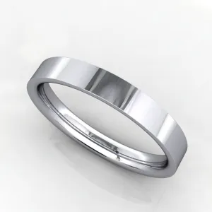 Comfort Fit Flat Wedding Band 3mm
