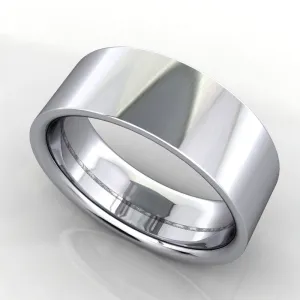 Comfort Fit Flat Wedding Band 7mm