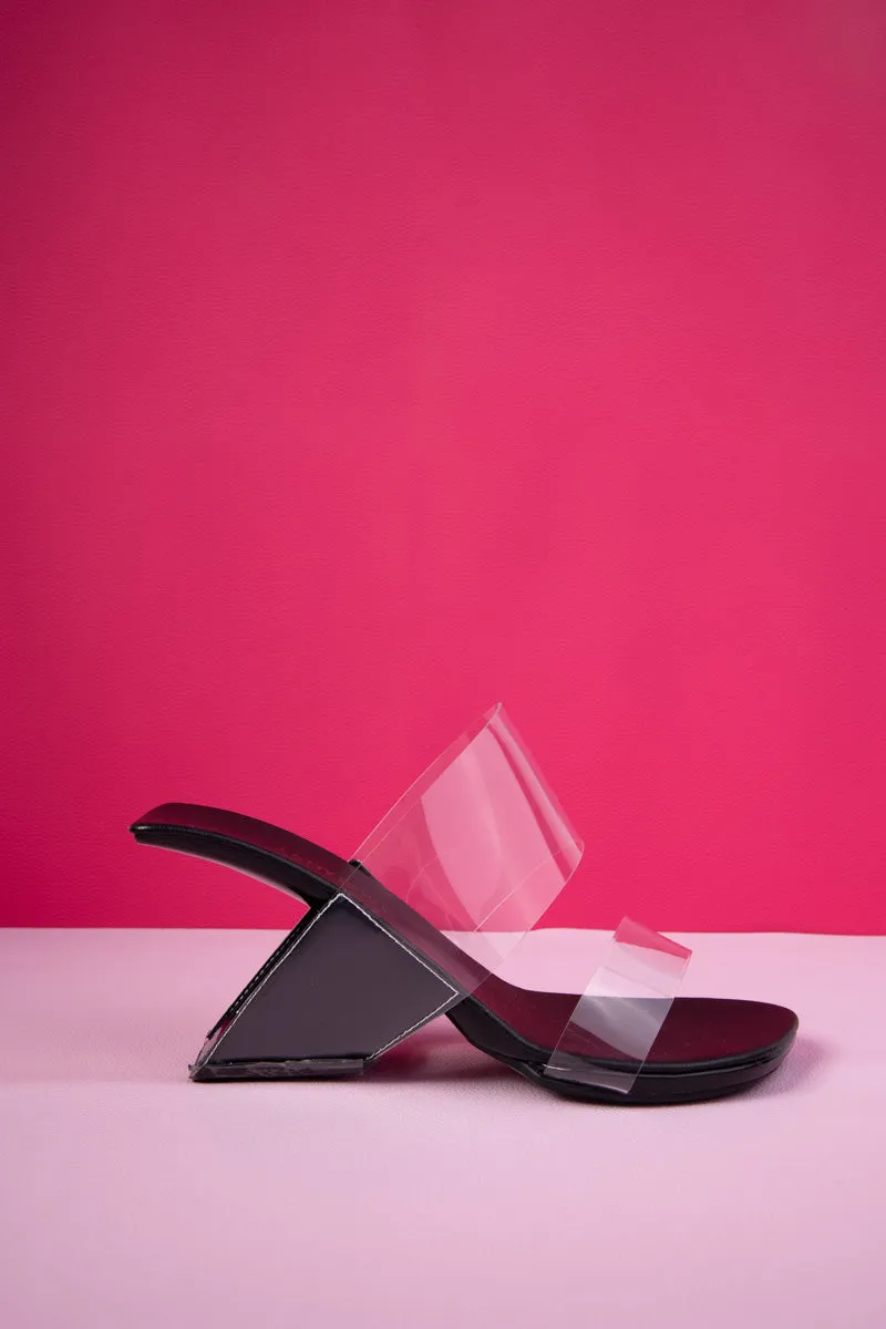 Confidential Business Leather Sandal - Black