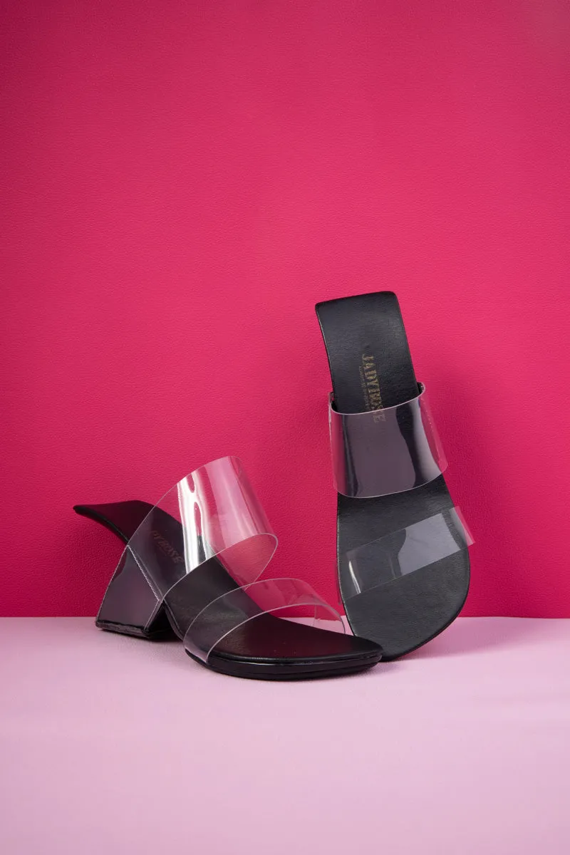Confidential Business Leather Sandal - Black