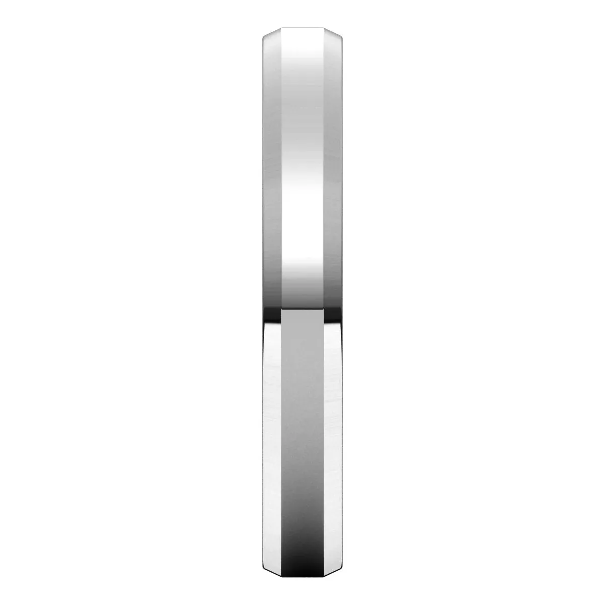 Continuum Sterling Silver 3 mm Beveled Edge Comfort Fit Light Band