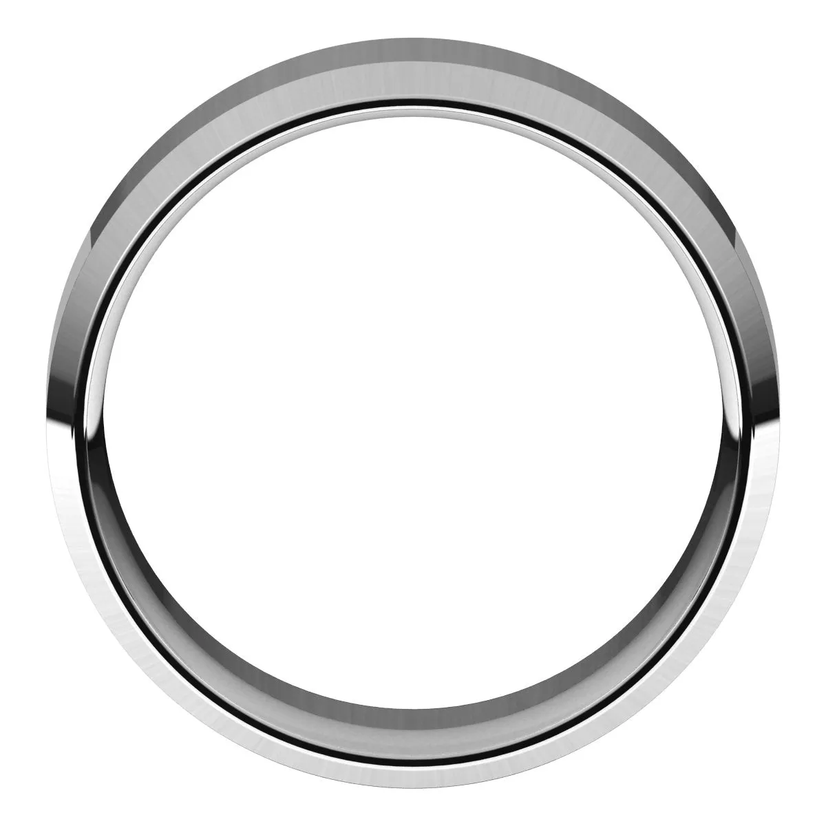 Continuum Sterling Silver 8 mm Beveled Edge Comfort Fit Light Band