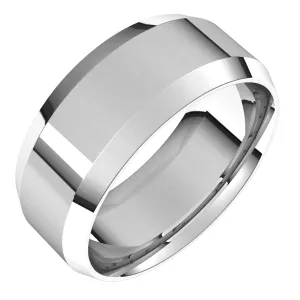 Continuum Sterling Silver 8 mm Beveled Edge Comfort Fit Light Band