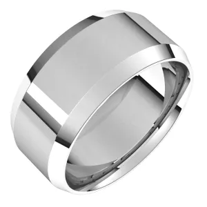 Continuum Sterling Silver 9 mm Beveled Edge Comfort Fit Light Band