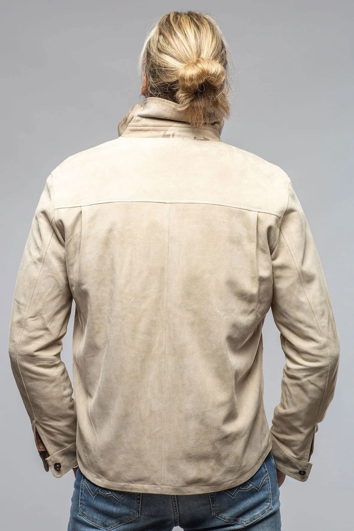 Corralejo Suede Overshirt In Palomino
