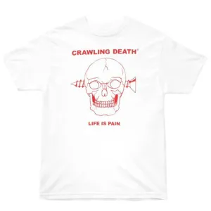 Crawling Death - Screw Skull Tee White