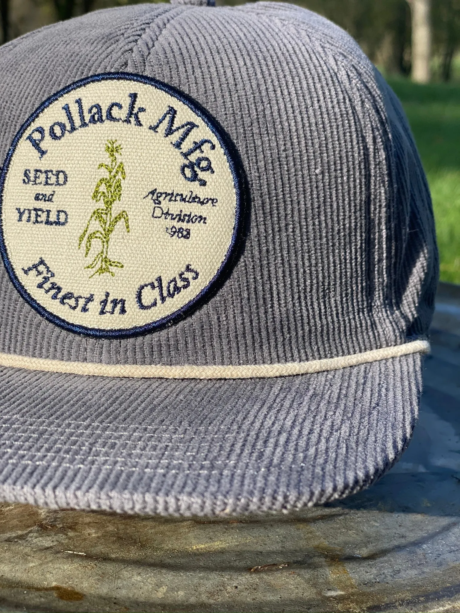 DARK GRAY CORDUROY SNAPBACK