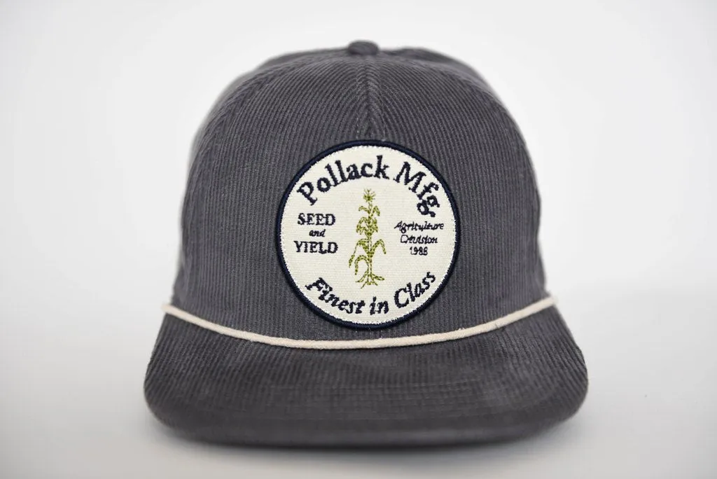 DARK GRAY CORDUROY SNAPBACK