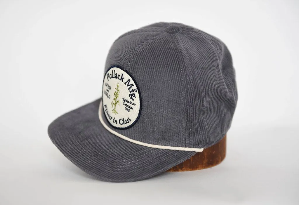 DARK GRAY CORDUROY SNAPBACK