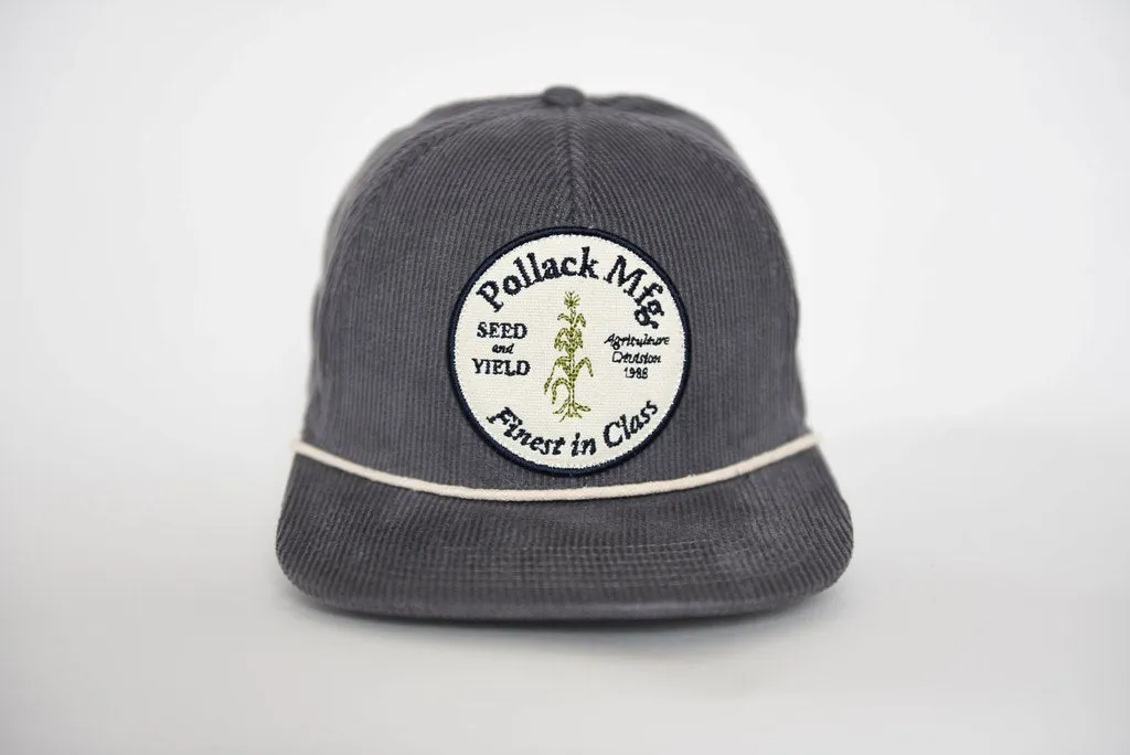 DARK GRAY CORDUROY SNAPBACK