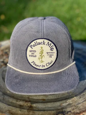 DARK GRAY CORDUROY SNAPBACK