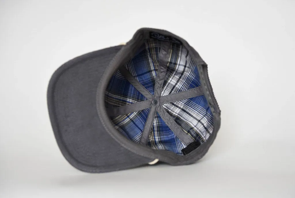 DARK GRAY CORDUROY SNAPBACK