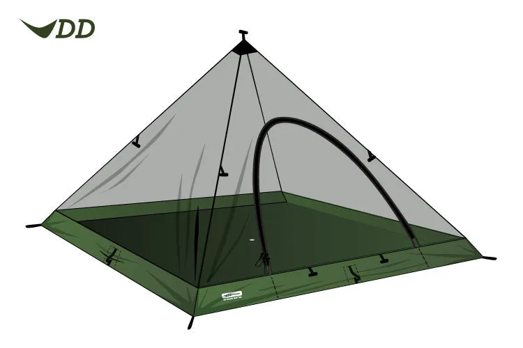 DD Hammocks SuperLight Pyramid Mesh Telt
