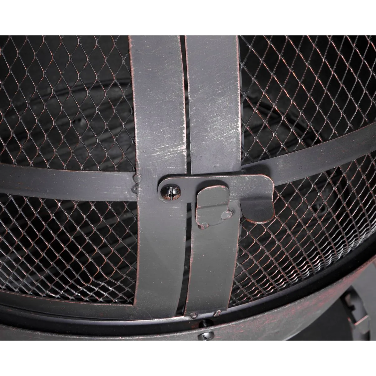 Dellonda Deluxe 360° Chiminea/Fire Pit/Outdoor Heater - Antique Bronze Finish - DG112
