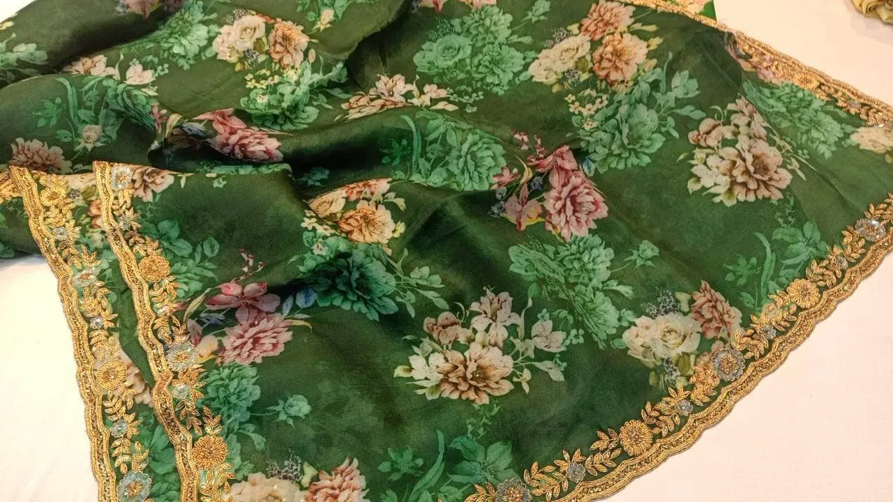 Designer Pure Organza Saree
