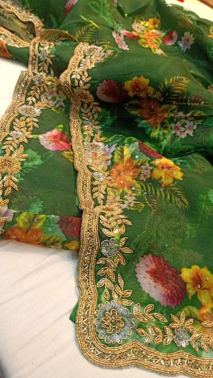Designer Pure Organza Saree