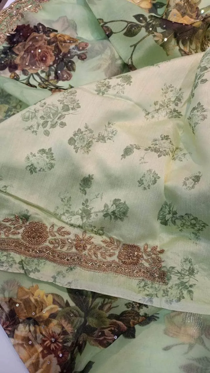 Designer Pure Organza Saree