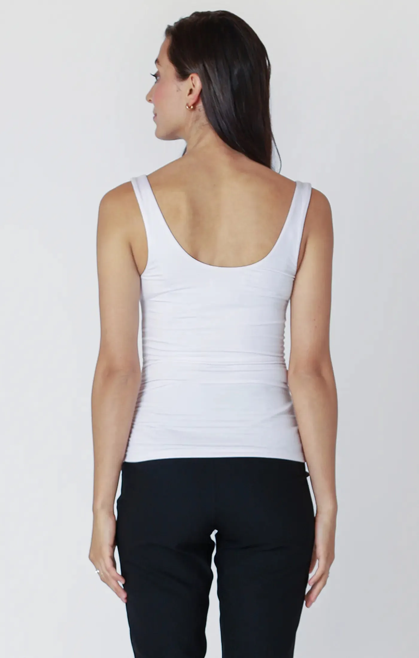 DEX Double Lined Tank Top, White