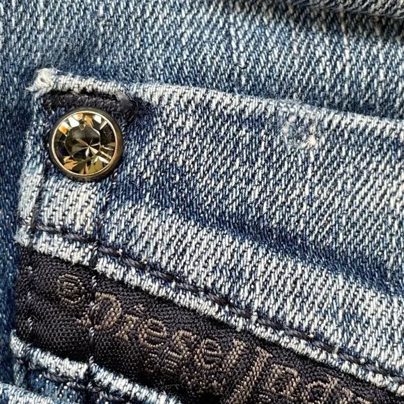 Diesel Skinzee-Low-S Super Slim Skinny Low Waist Mid-Wash Jeans Womens 27 Y2K