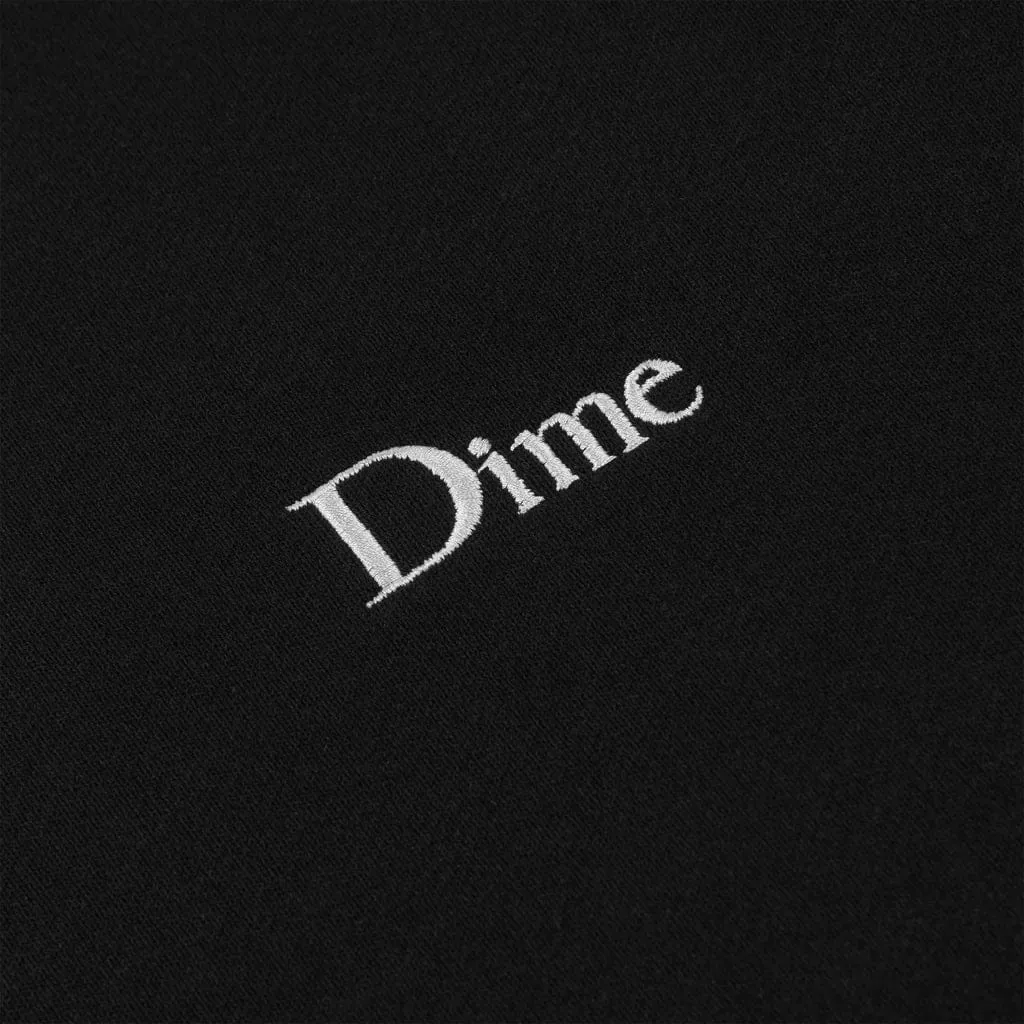 Dime MTL Classic Small Logo Hood Black