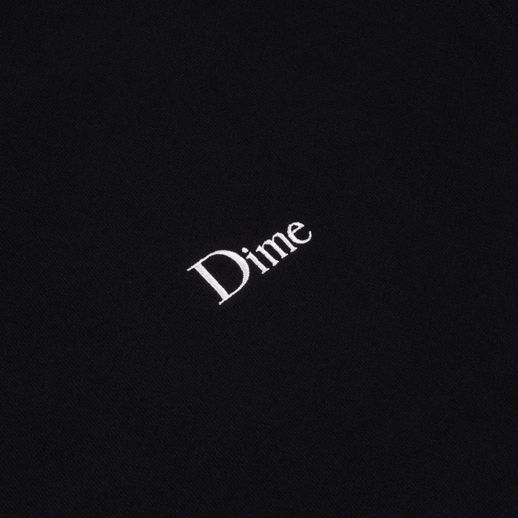 Dime MTL Classic Small Logo Hoodie Black