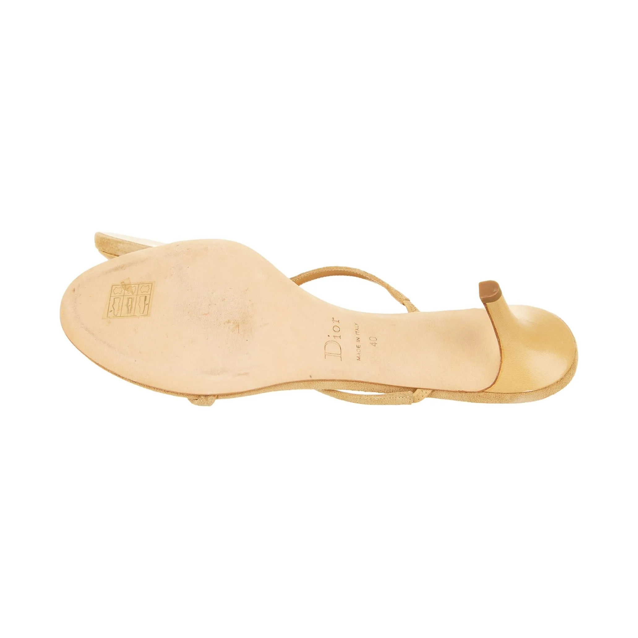 Dior Brown Peace Logo Heels