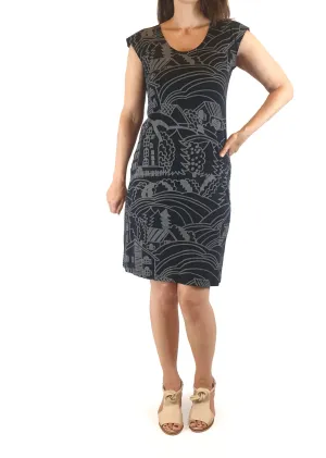 Dragstar black and grey print dress size XS (best fits size 8)