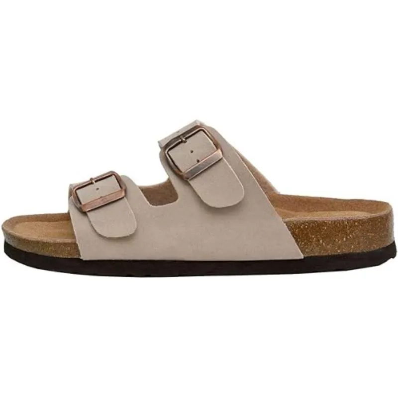 Dual Strap Slide Sandals For Women