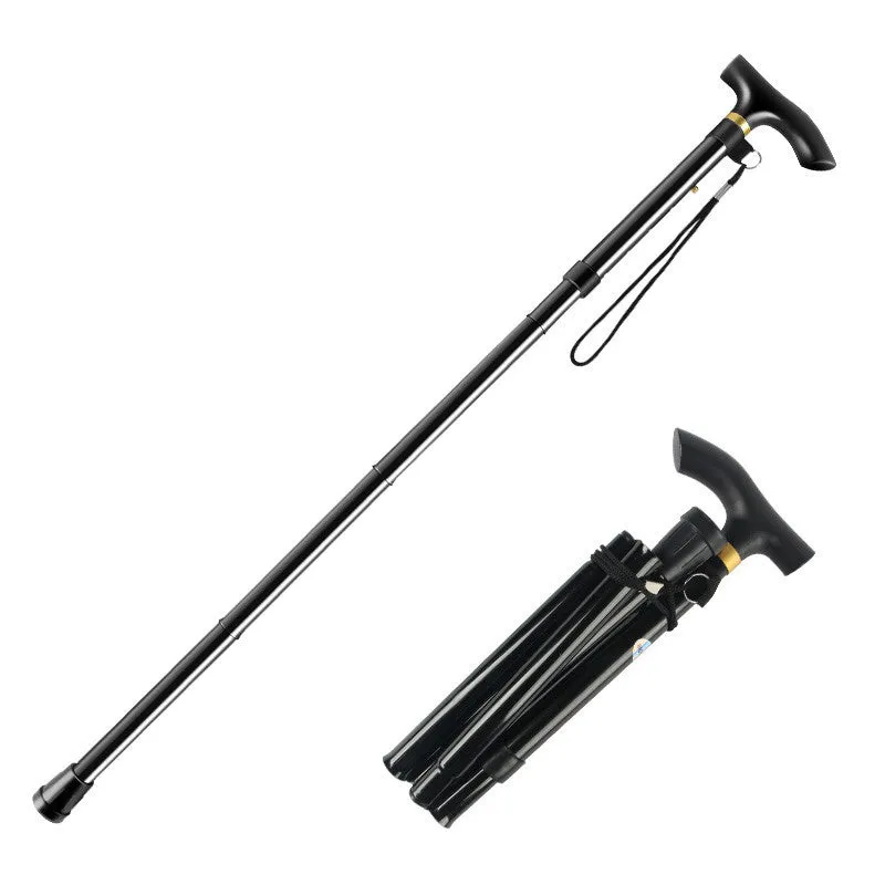 Durable Aluminum Trekking Pole with Rubber Handle for Enhanced Stability | Lightweight Walking Stick for Hiking and Mountaineering