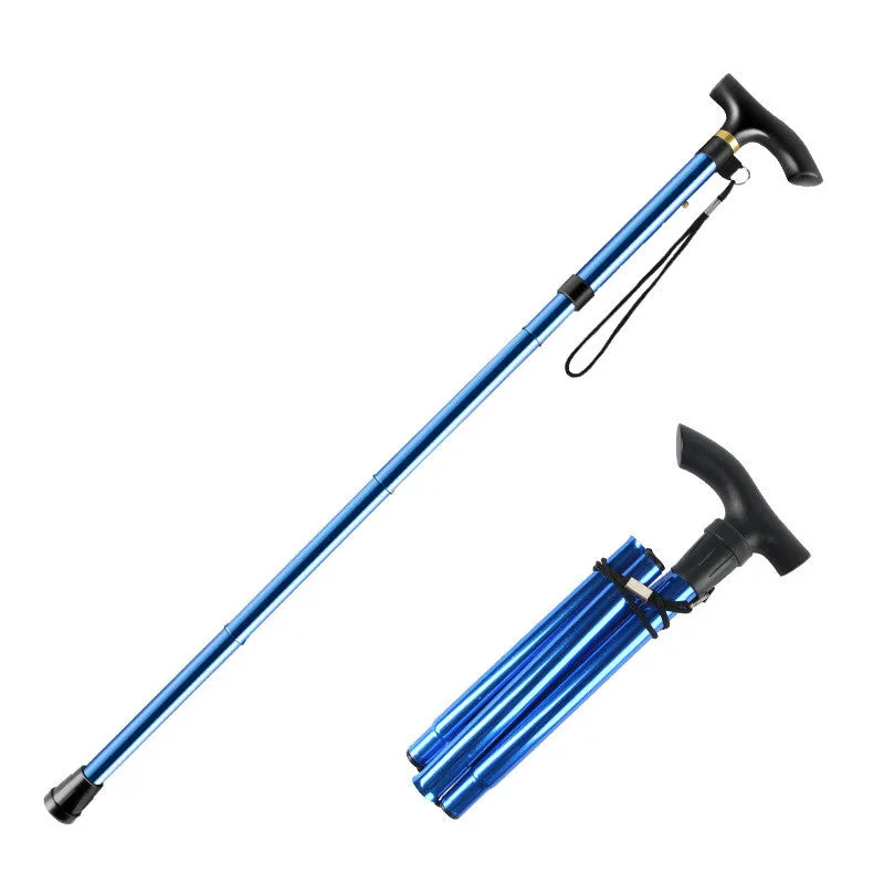 Durable Aluminum Trekking Pole with Rubber Handle for Enhanced Stability | Lightweight Walking Stick for Hiking and Mountaineering