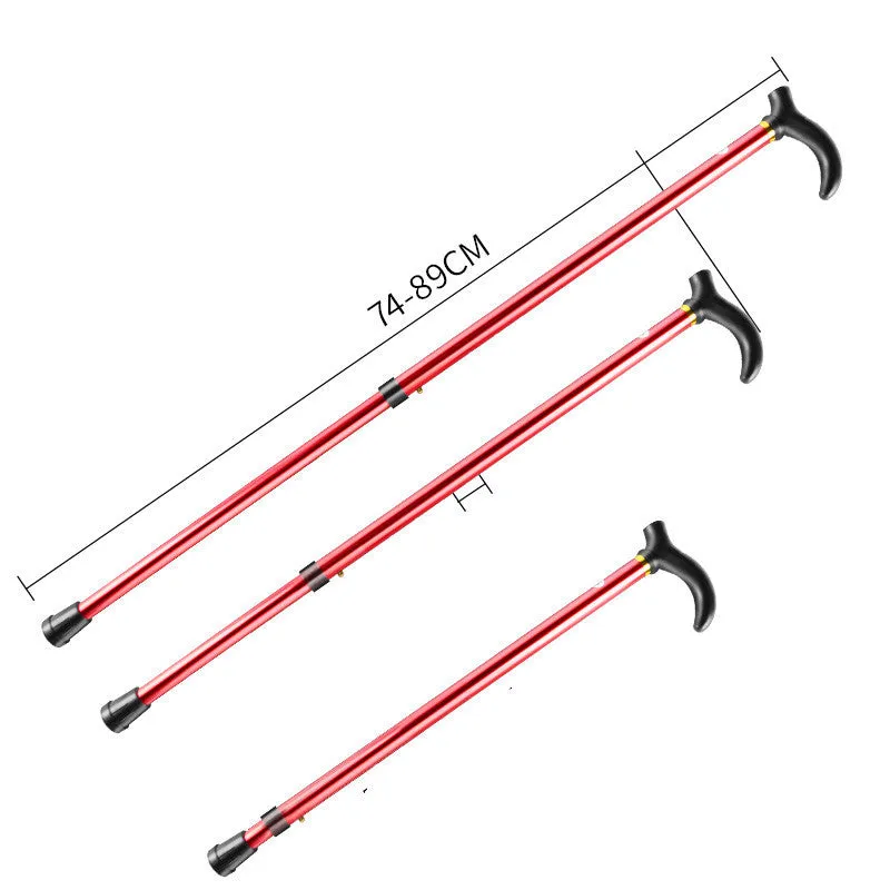 Durable Aluminum Trekking Pole with Rubber Handle for Enhanced Stability | Lightweight Walking Stick for Hiking and Mountaineering