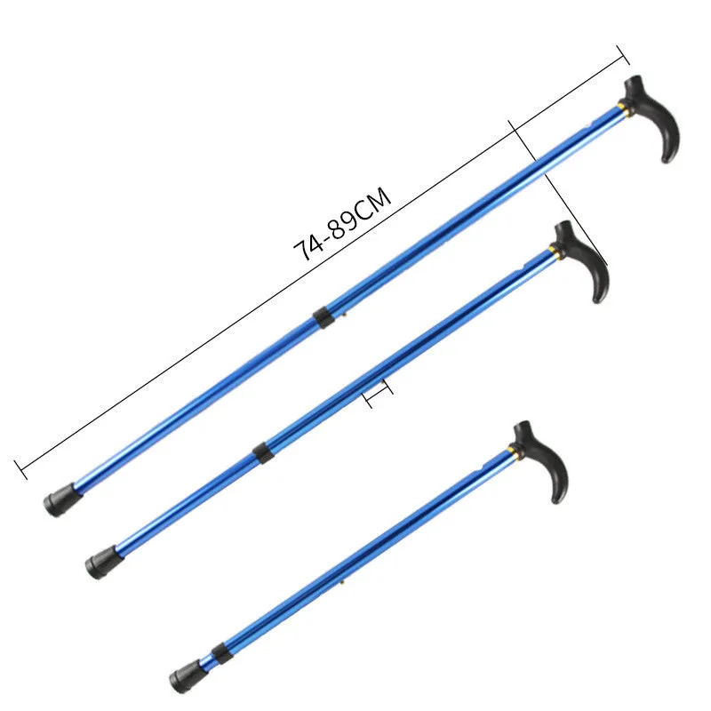 Durable Aluminum Trekking Pole with Rubber Handle for Enhanced Stability | Lightweight Walking Stick for Hiking and Mountaineering