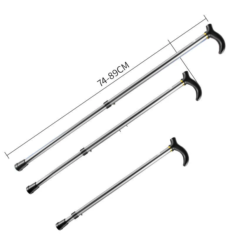 Durable Aluminum Trekking Pole with Rubber Handle for Enhanced Stability | Lightweight Walking Stick for Hiking and Mountaineering