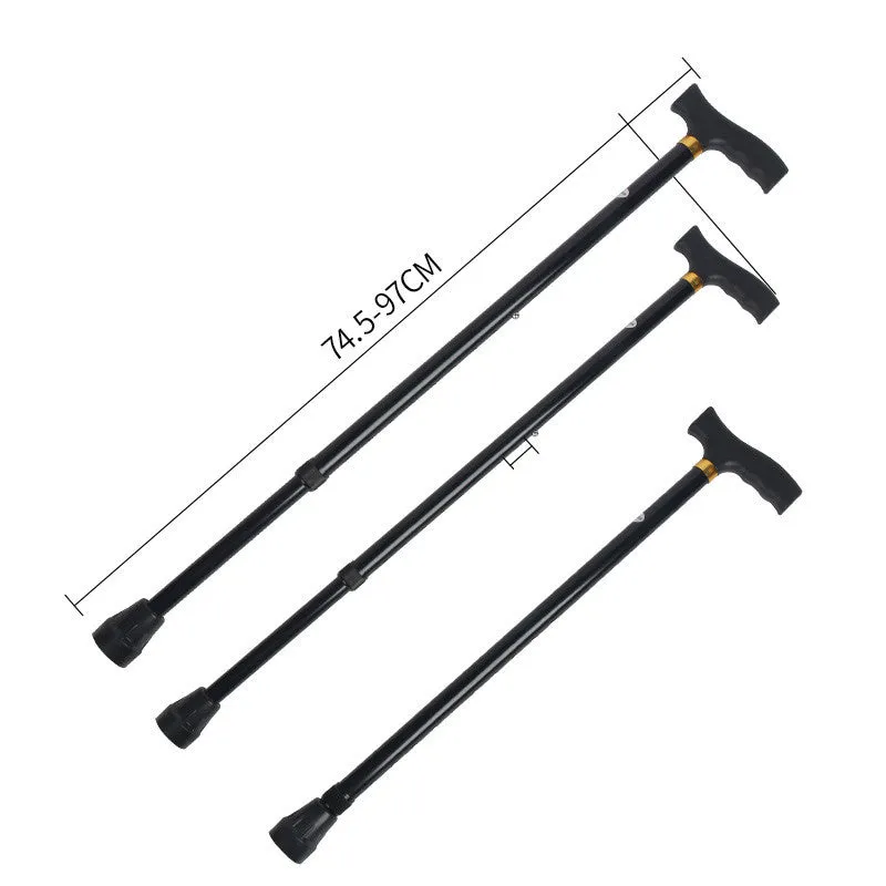 Durable Aluminum Trekking Pole with Rubber Handle for Enhanced Stability | Lightweight Walking Stick for Hiking and Mountaineering