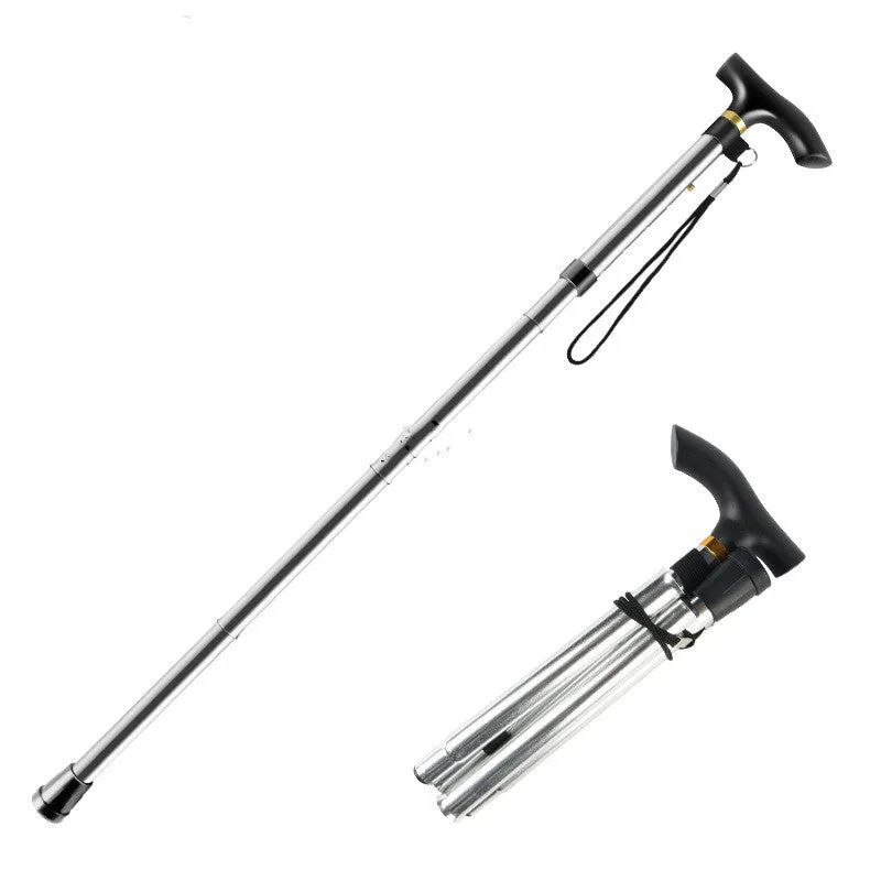 Durable Aluminum Trekking Pole with Rubber Handle for Enhanced Stability | Lightweight Walking Stick for Hiking and Mountaineering