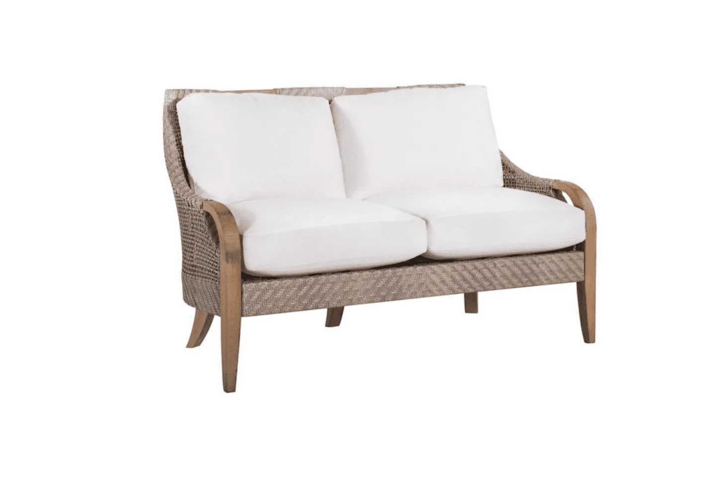 Eastern Shores Woven & Teak Outdoor Love Seat