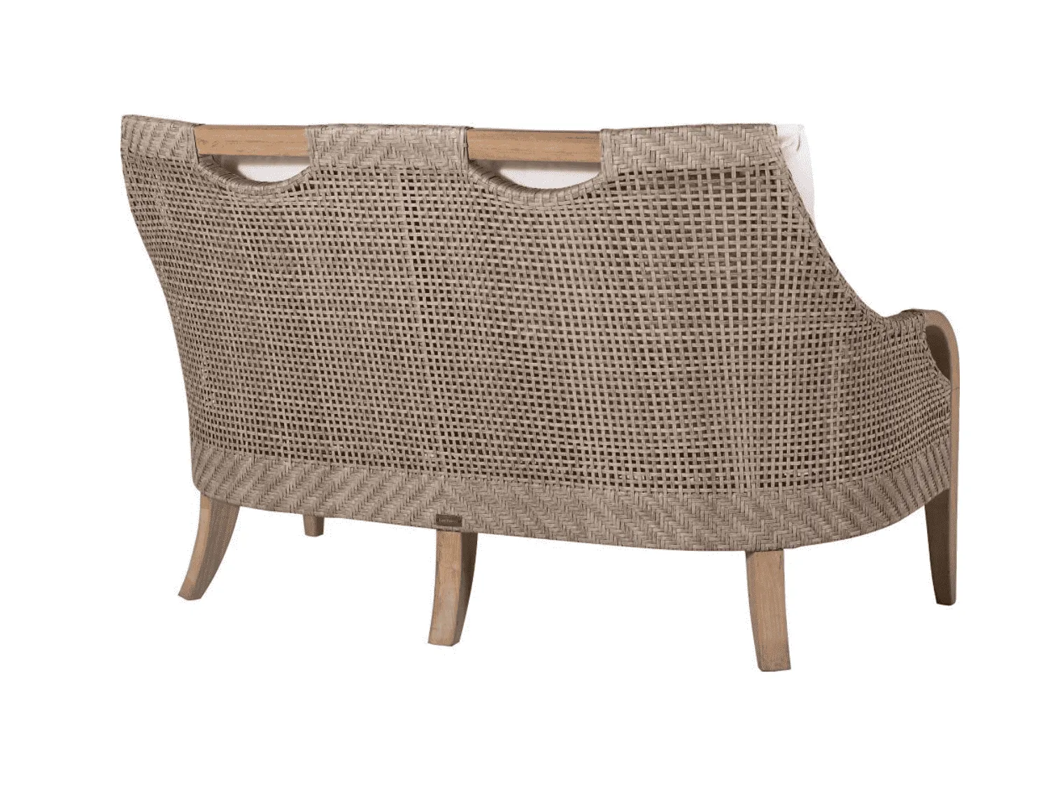Eastern Shores Woven & Teak Outdoor Love Seat