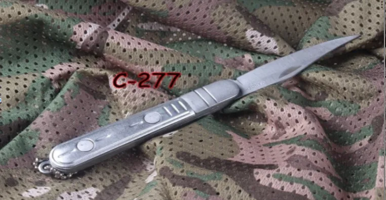EDC Pocket Knife Stainless Steel Handle Frame Lock Drop Point Blade Clip Point Multi-Tool for Fishing and Outdoor Use