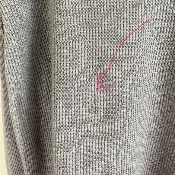 Eileen Fisher Textured Sweater Size S Heather Gray Organic Cotton Sustainable