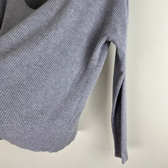 Eileen Fisher Textured Sweater Size S Heather Gray Organic Cotton Sustainable