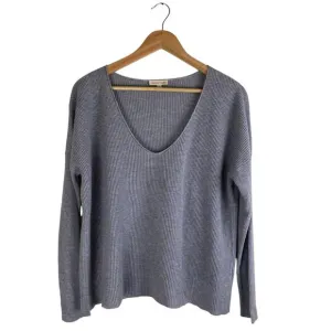 Eileen Fisher Textured Sweater Size S Heather Gray Organic Cotton Sustainable