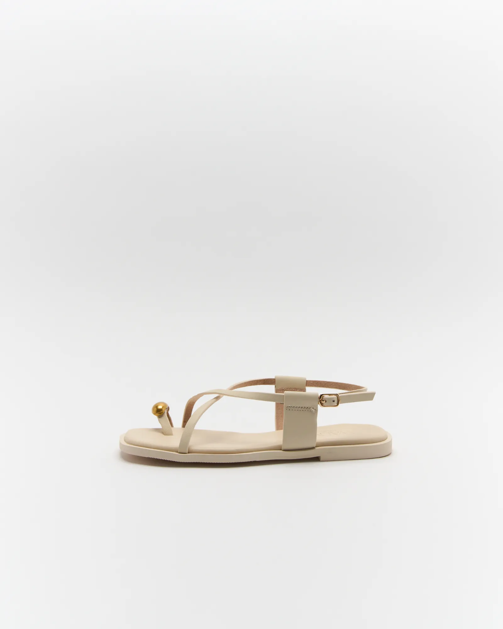 Eliana Leather Sandal - Vanilla