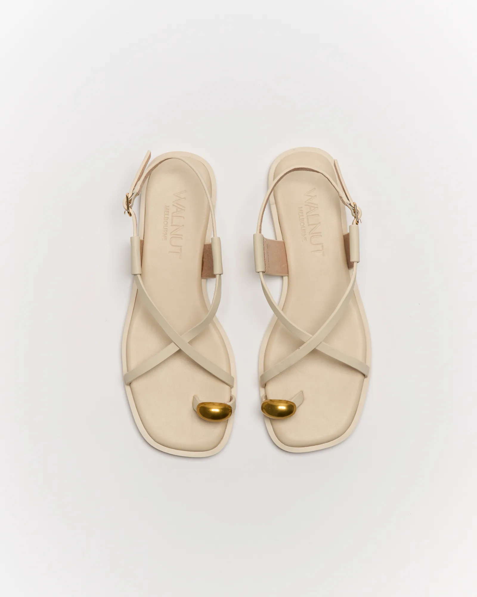 Eliana Leather Sandal - Vanilla