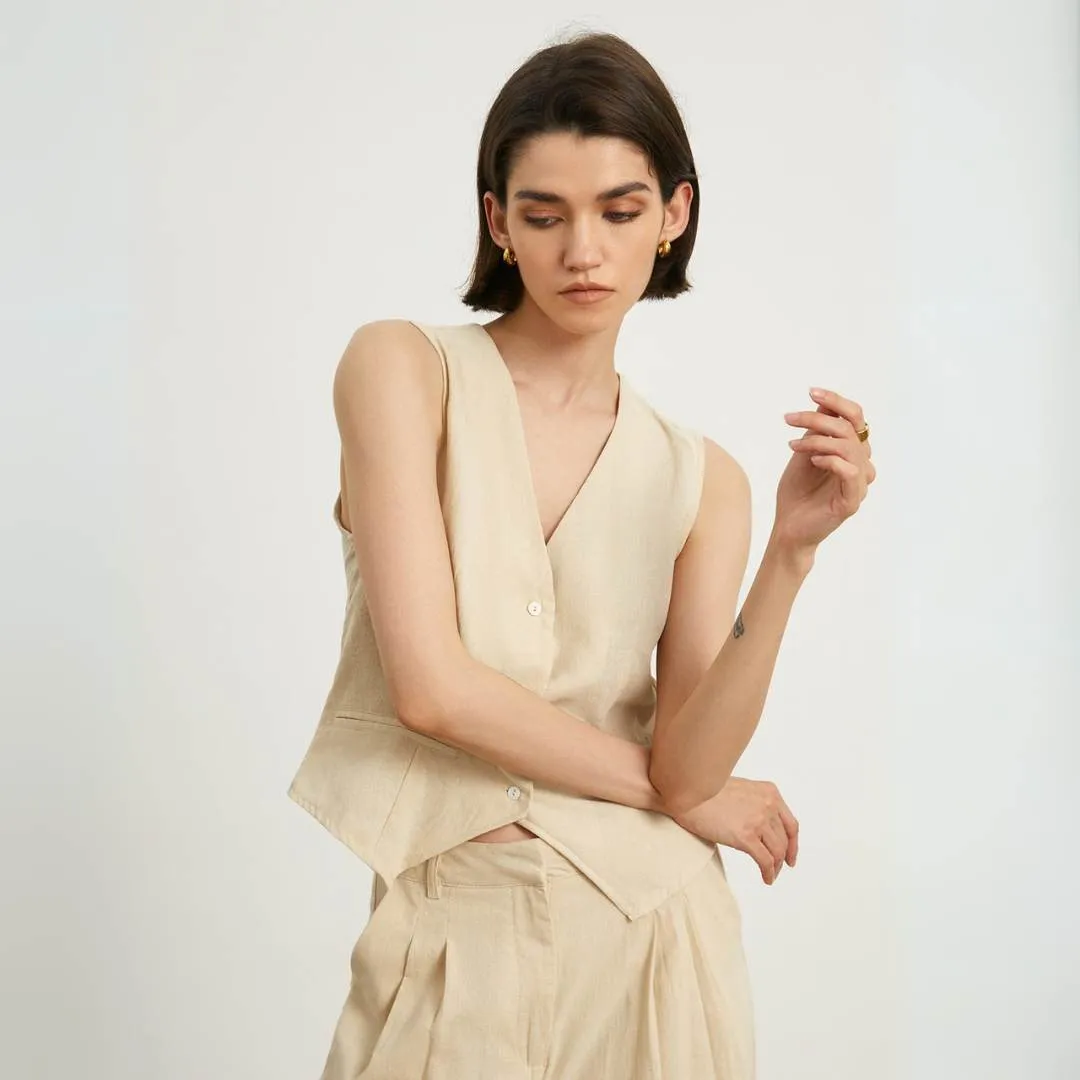 Elizabeth™ | Relaxed Fit Linen Pants Set