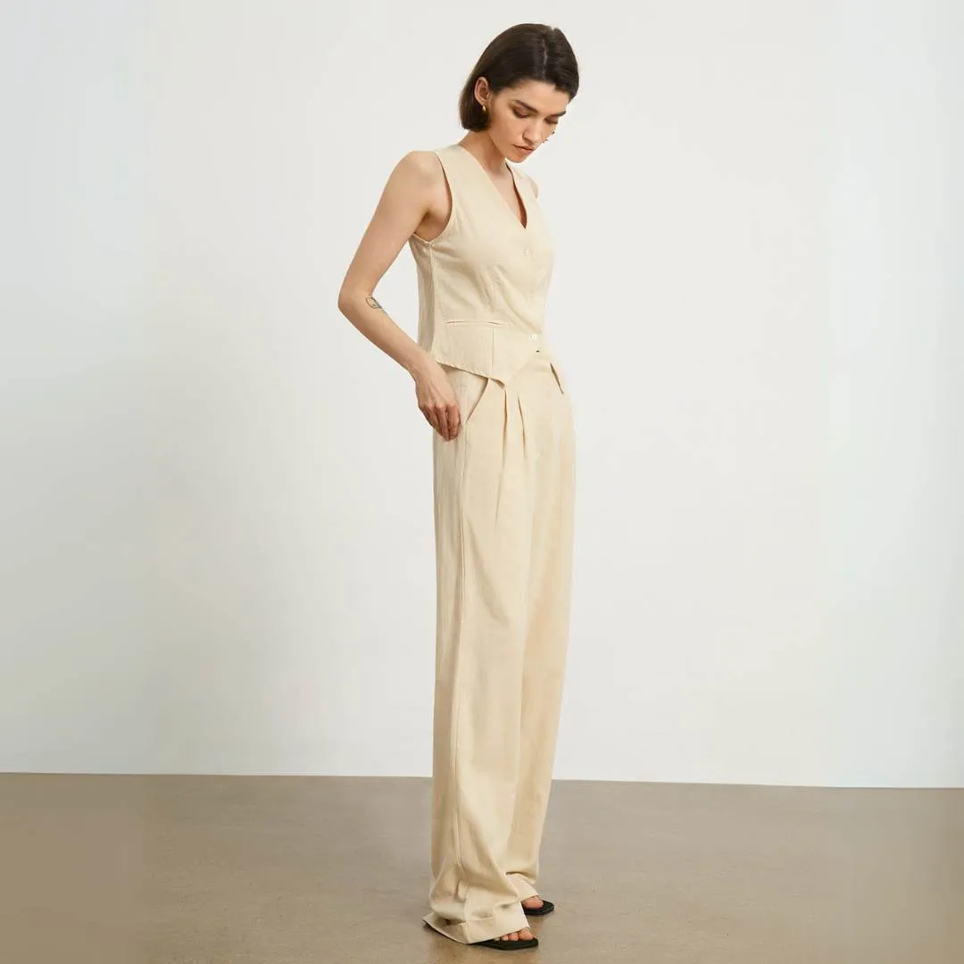 Elizabeth™ | Relaxed Fit Linen Pants Set