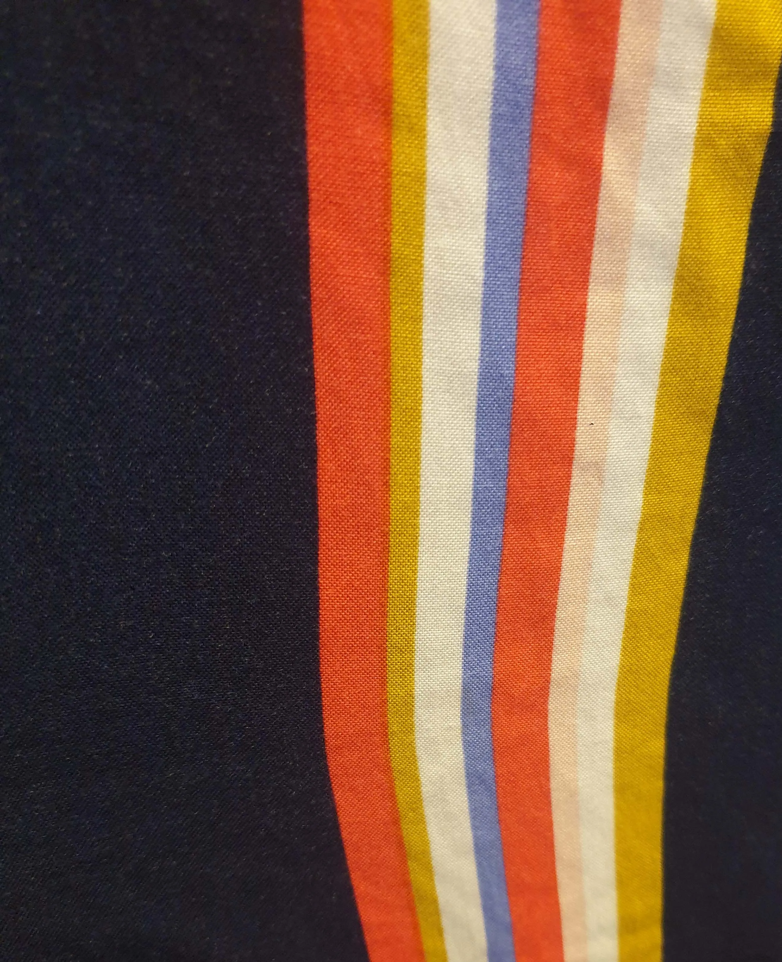 Elm navy striped dress with fron tie detail size 14